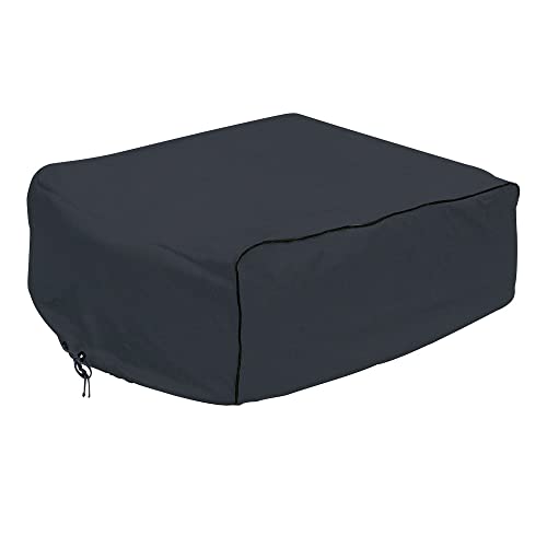 Classic Accessories Over Drive RV Air Conditioner Cover, Coleman Mach I, II, III, Mach 3 Plus, Mach 15, Roughneck & TSR, Black, Heavy-Duty Fabric, Draw Cord Hem, Easy to Clean Vinyl