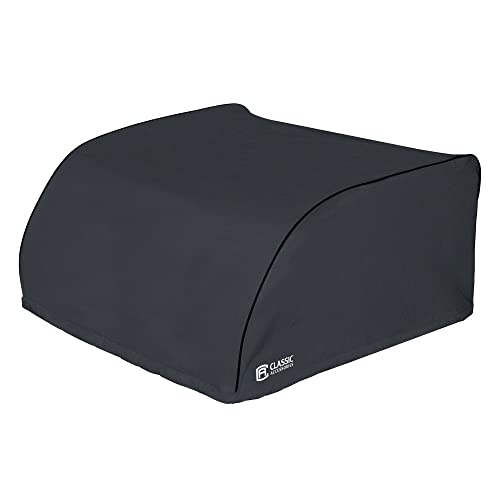 Classic Accessories Over Drive RV Air Conditioner Cover, Dometic Brisk ll, Black, Heavy-Duty Fabric, Draw Cord Hem, Easy to Clean Vinyl