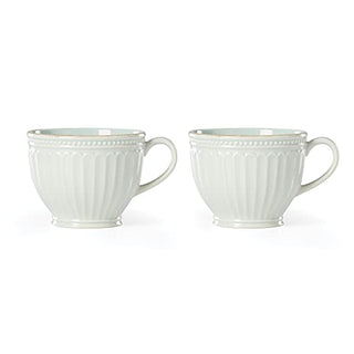 Lenox 892449 French Perle Groove 2-Piece Latte Mug Set