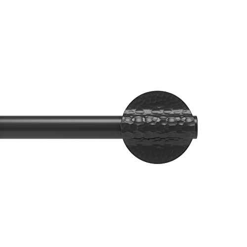 Umbra Odyssey Decorative Drapery Rod, 42"-120" Inch, Black
