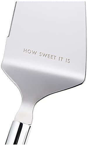 Kate Spade New York Take the Cake Knife and Server 2-Piece Dessert Serving Set, Silver-plate and Turquoise