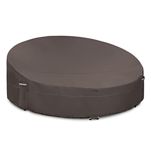 Classic Accessories Ravenna Water-Resistant Round Outdoor Daybed Cover, 90 x 33 Inch