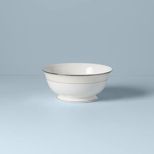 Lenox Opal Innocence Stripe Large Serving Bowl, 2.60 LB, White