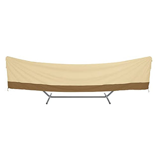 Classic Accessories Veranda Water-Resistant 15 Foot Standard Brazilian Hammock and Stand Cover, Pebble/Bark/Earth