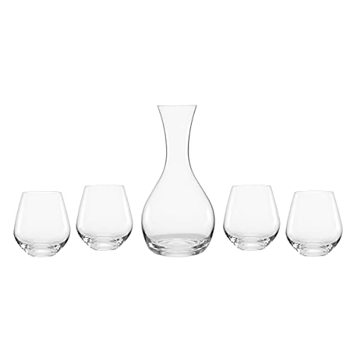 Lenox Tuscany Classics 5-Piece Decanter & Glass Set, 4.15 LB, Clear