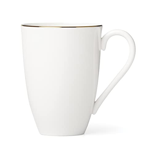 Lenox Continental Dining Gold Mug, 0.55 LB, White