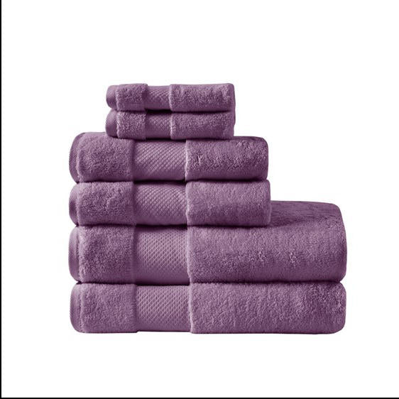 Home Outfitters Purple 100% Cotton Turkish Bath Towel , Absorbent, Bathroom Spa Towel, Traditional
