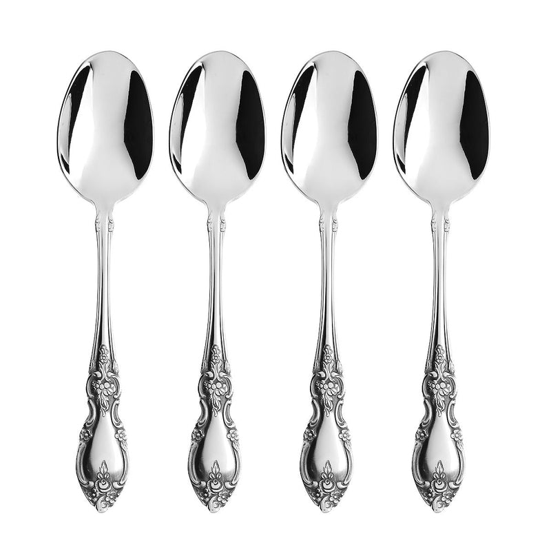 Oneida Louisiana Fine Flatware Dinner Spoons, Set of 4