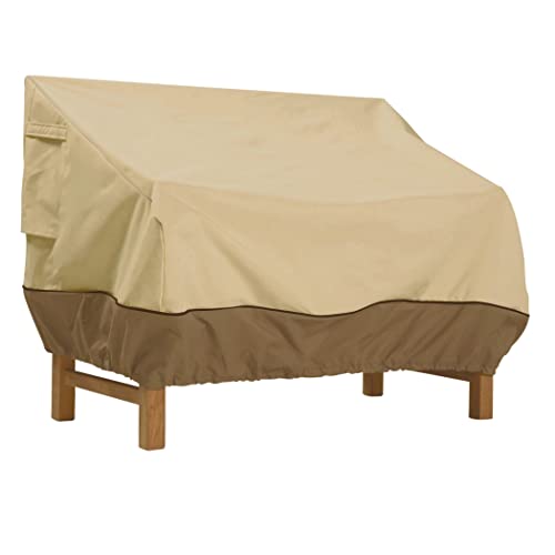 Classic Accessories Veranda Water-Resistant 75 Inch Patio Bench Cover, Patio Furniture Covers