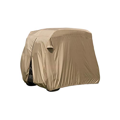 Classic Accessories Fairway Golf Cart Easy-On Cover, 4-Person, Tan