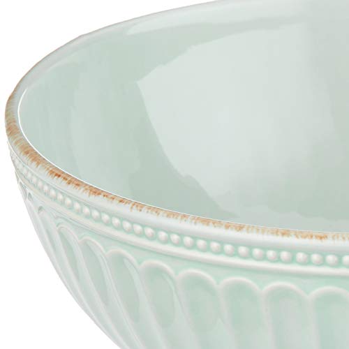 Lenox 856933 French Perle Groove Ice Blue Medium Bowl