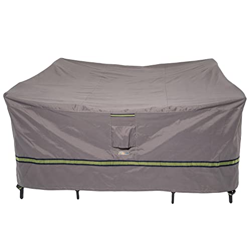 Duck Covers RTS09292 Soteria Patio Furniture Cover, 92"L x 92"W x 32"H, Grey