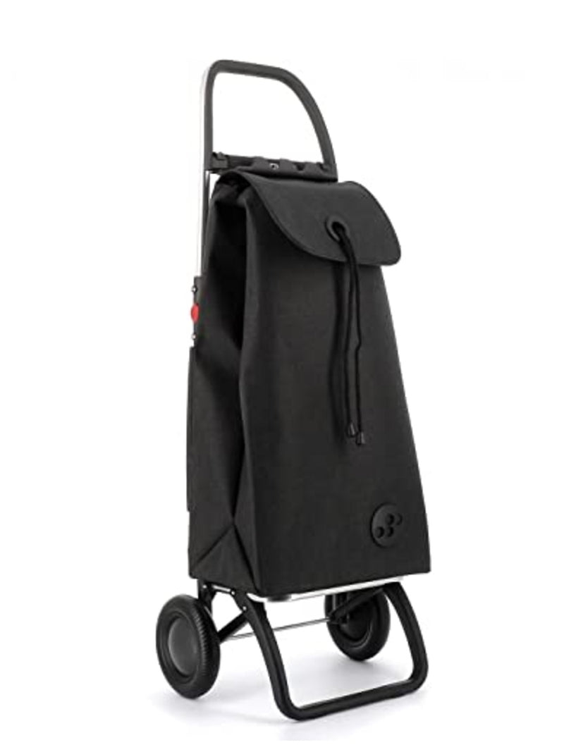 ROLSER I-Max Tweed 2 Wheel Foldable Shopping Trolley - Black