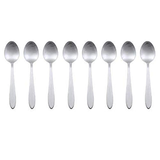 Oneida Taylor Everyday Flatware Teaspoons, Set of 8 18/0 Stainless Steel, Silverware Set