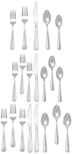 Oneida Dylan 20 Piece Everyday Flatware, Service for 4, 18/0 Stainless Steel, Silverware Set