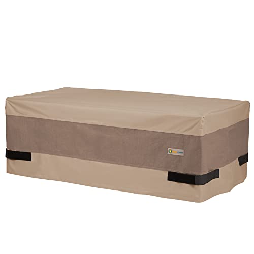 Duck Covers Elegant Waterproof 47 Inch Patio Coffee Table Cover, Outdoor Ottoman Cover