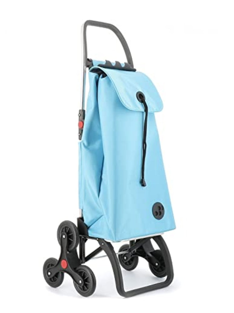 ROLSER I-Max MF 6 Wheel Stair Climber Foldable Shopping Trolley - Light Blue