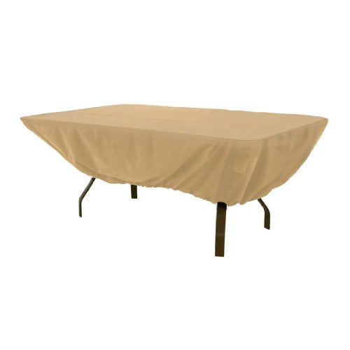 Classic Accessories Terrazzo Water-Resistant 72 Inch Rectangular/Oval Patio Table Cover, Outdoor Table Cover