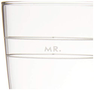 Kate Spade Darling Point "Mr." And "Mrs." 2Pc Champagne Flute