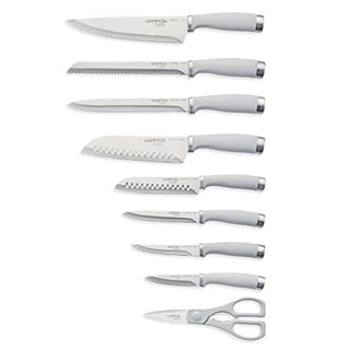 Hampton Forge Epicure Cool 15Pc Block Set, Taupe/Grey