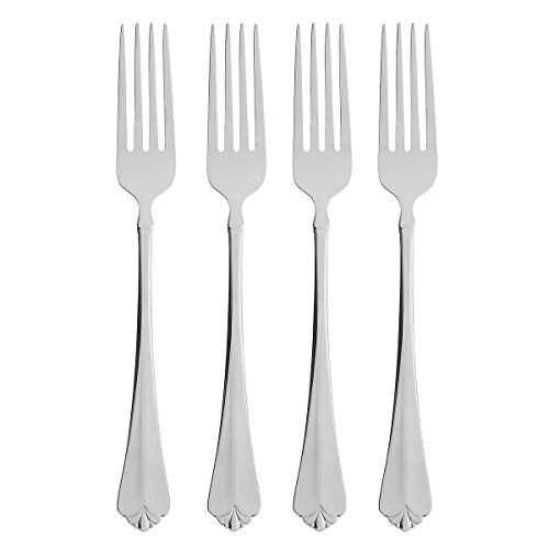 Oneida Juilliard Fine Flatware Salad Forks, Set of 4 , 18/10 Stainless Steel, Silverware Set, Dishwasher Safe