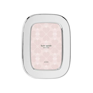 KATE SPADE Silver South Street 4" X 6" Oval Frame, 0.80 LB