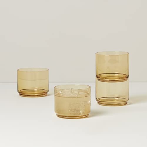 Lenox Tuscany Classics 4Pc Short Glasses, 1.10, Orange