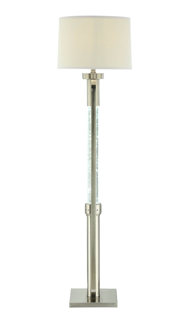 Home Outfitters 15" X 15" X 58" Sand Nickel Floor Lamp