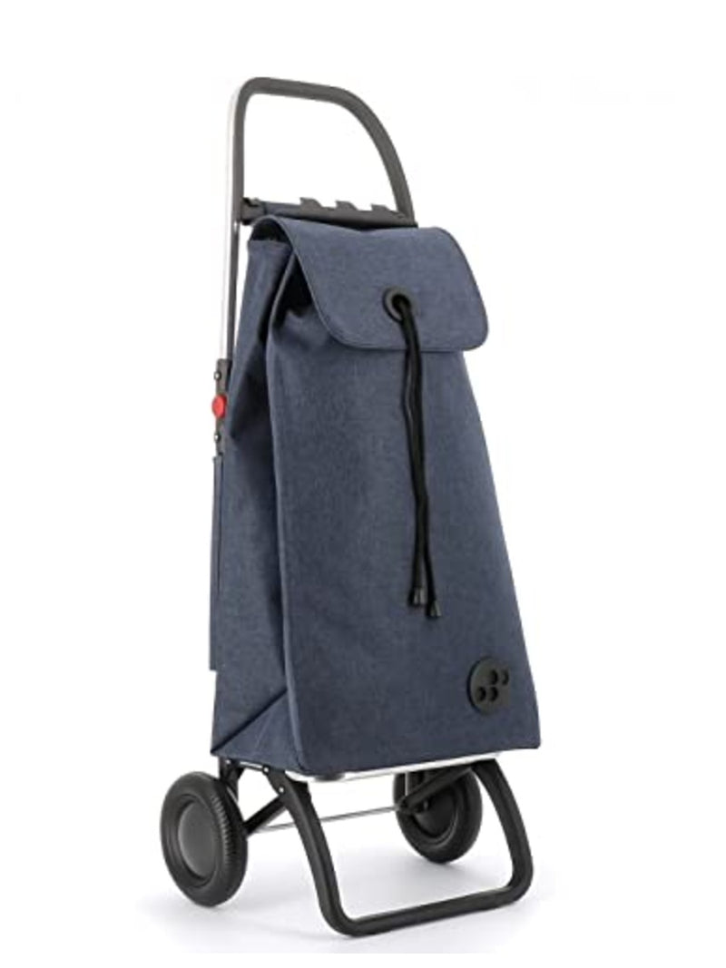ROLSER I-Max Tweed 2 Wheel Foldable Shopping Trolley - Marine
