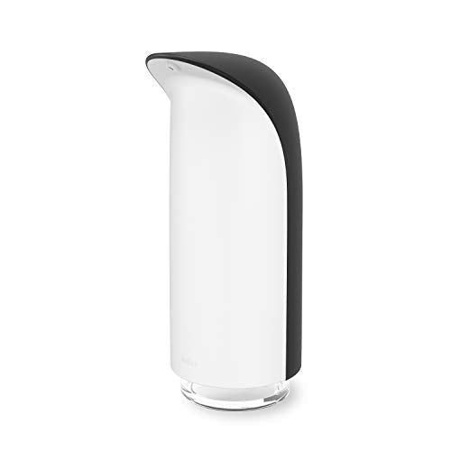 Umbra Emperor Soap Dispenser Pump for Kitchen or Bathroom, 255ml, Black/White