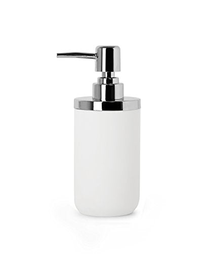 Umbra Junip Hand Soap Dispenser-Modern Refillable Pump for Bathroom, White