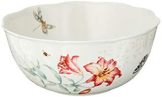 Lenox Butterfly Meadow Salad Bowl & Servers, 4.10 LB, Multi