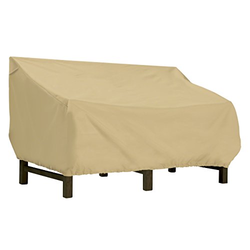 Classic Accessories Terrazzo Water-Resistant 88 Inch Deep Seated Patio Loveseat Cover, Patio Bench Cover