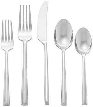 Kate Spade New York Malmo 5-Piece Flatware Set, 0.9 LB, Stainless Steel