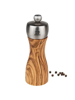 Peugeot Classic Fidji Pepper Mill, Olive Wood, 15 cm
