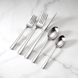 Kate Spade Malmo Satin 20-Piece Flatware Set, 4.75 LB, Metallic