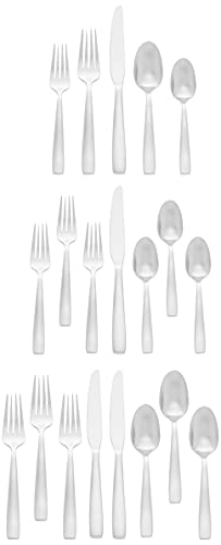 Oneida Everdine 20 Piece Everyday Flatware Set, Service for 4 , 18/0 Stainless Steel, Silverware Set, Dishwasher Safe
