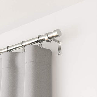 Umbra Cappa 1-Inch Curtain Rod, Includes 2 Matching Finials, Brackets & Hardware, 120 to 180-Inches, Nickel by Umbra