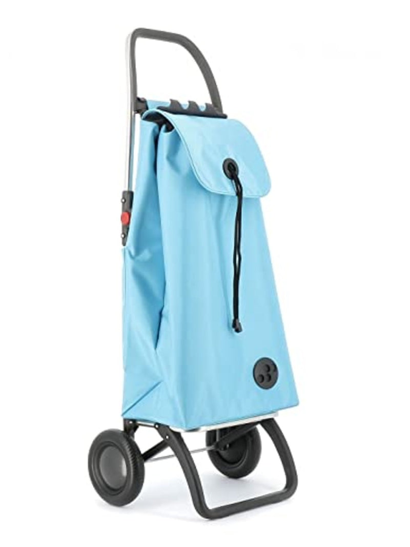 ROLSER I-Max MF 2 Wheel Foldable Shopping Trolley - Light Blue