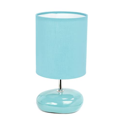 Simple Designs Stonies Small Stone Look Table Bedside Lamp