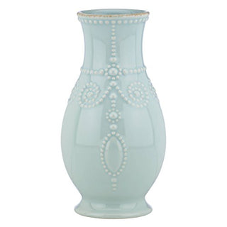 Lenox French Perle Ice Blue 8" Fluted Vase