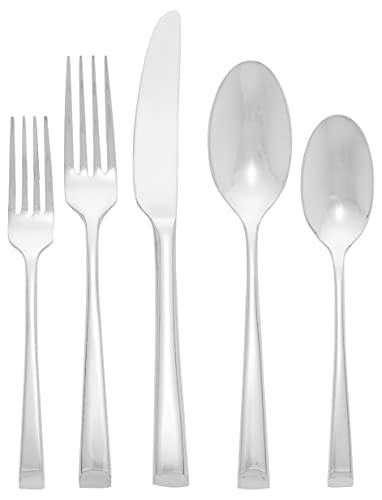 Lenox Continental Dining Stainless-Steel 5-Piece Place Setting, Service for 1, Silver