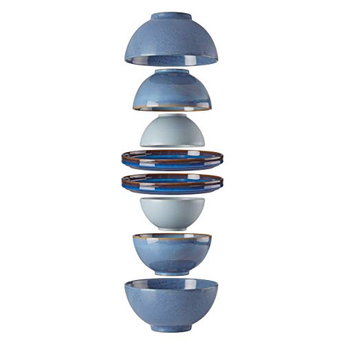 Lenox Luna Nesting Dinnerware Set, 11.40 LB, Blue