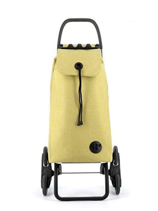 ROLSER I-Max Tweed 6 Wheel Stair Climber Foldable Shopping Trolley - Lime