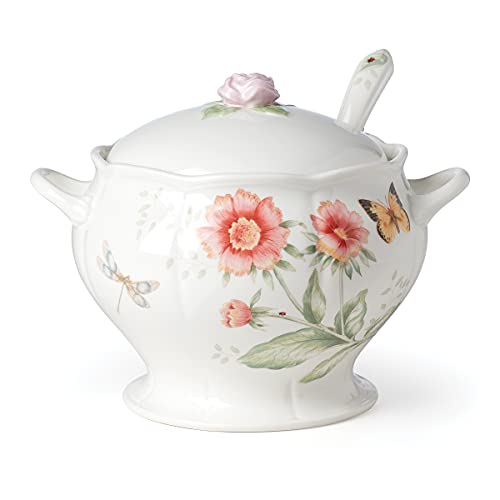 Lenox Butterfly Meadow 2-Piece Tureen & Ladle Set, 5.75 LB, Multi