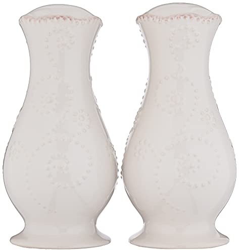 Lenox French Perle White Tall Salt and Pepper Set