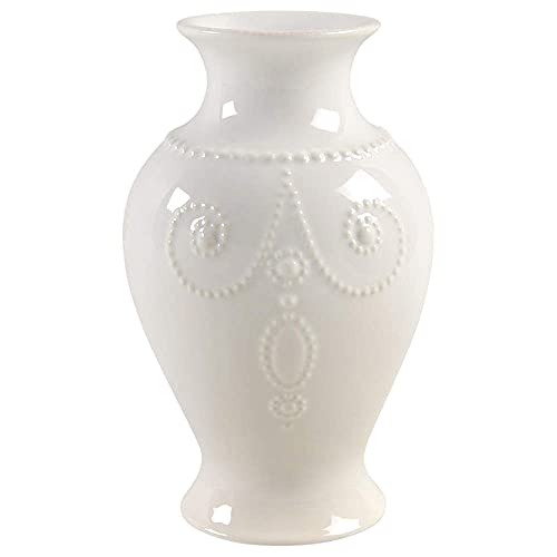 Lenox White French Perle 8" Bouquet Vase, 2.10 LB