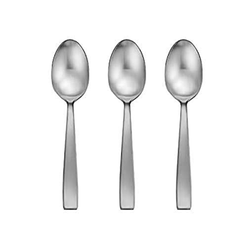 Oneida Everdine Everyday Flatware Serving Spoon, Set of 3, 18/0 Stainless Steel, Silverware Set
