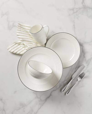 Kate Spade York Avenue 4-Piece Place Setting, 5.50 LB, White