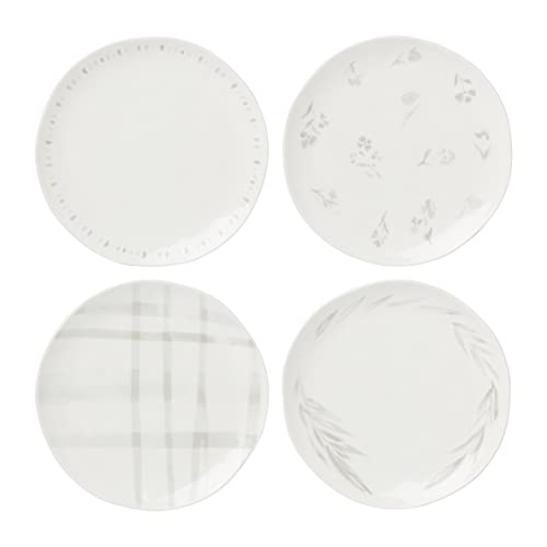 Lenox Oyster Bay 4Pc Accent Plates, 4.05, White